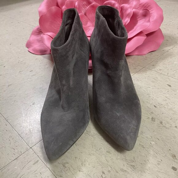PEDRO GARCIA Ankle Boots Booties‎ Low Heels Gray Suede Leather - Picture 2 of 10